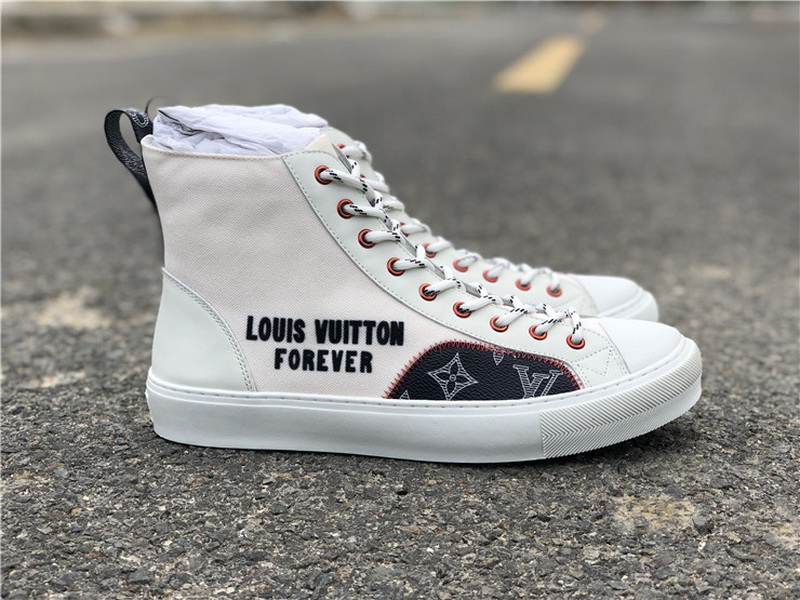 Louis vuitton tattoo sneaker boot High white(98% Authentic quality)